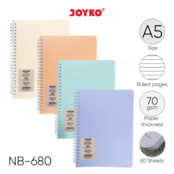 Buku Tulis Note Book Joyko NB-650 A5 60Lembar