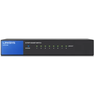Switch Hub Internet Linksys GIGABIT UNMANAGED 8-PORT