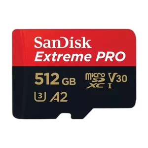 SanDisk Kartu Memori Extreme Pro microSDXC V30 U3 C10 A1 UHS-1 4x6 SD adaptor - SDSQXCD-512G-GN6MA Capacity 512GB