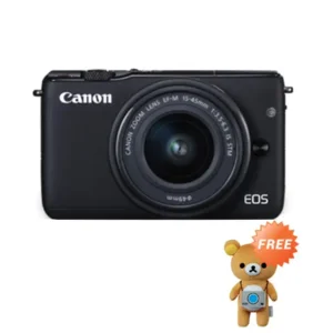 Kamera Digital Canon EOS M10 Black with EF-M15-45mm w/ Rillakuma Plush