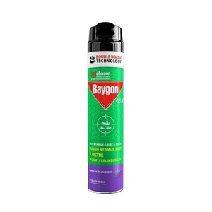 Baygon Insektisida Spray Silky Lavender Klg 750ml @12/ctn