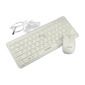 Keboard Mini + Mouse Wireless M-Tech STK-03 white