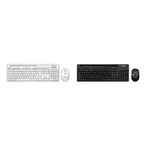 Keboard + Mouse Wireless M-Tech STK-06 black/white