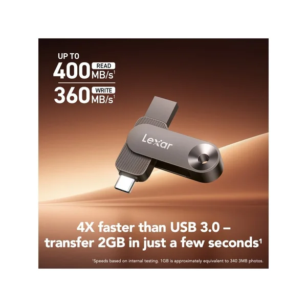 Lexar JumpDrive D500 OTG Speed 400mb/s LJDD500128G-BNQNG 128GB