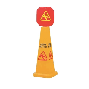 Wet Floor Sign Cone Short (Triangle Shaped)