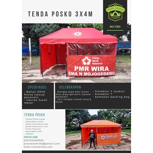 Tenda Posko Siaga Sementara 3X4 Meter