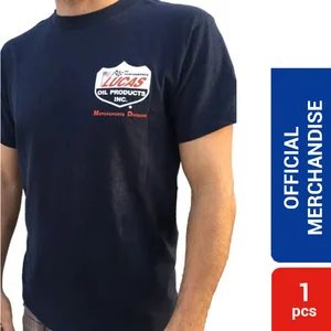 Lucas Oil Men's T Shirt Optima USA Cotton -Pakaian Bahan Katun dan Lainnya