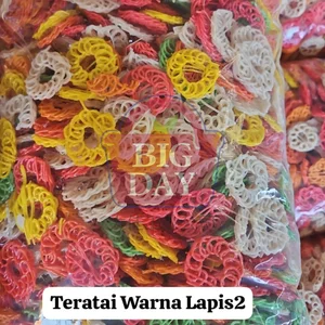 Kerupuk Teratai Warna Lapis 2 5Kg per Ball