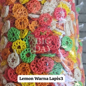 Kerupuk Lemon Warna Lapis 3 5Kg per Ball