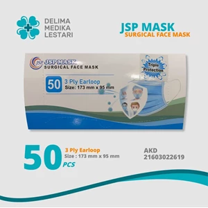 Masker Bedah Jsp Mask 50 Pcs