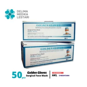Masker Pernapasan Medis 3Ply Golden Gloves 50Pcs/Box