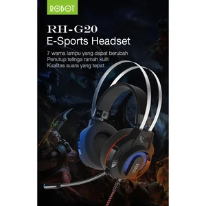 Gaming Wired Headset Robot Rh-G20 (7 Colour Led)