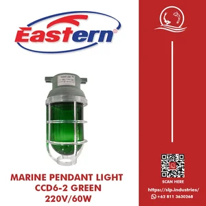 Lampu Kapal Eastern Lampu Pendant Fiber Kaki 2 Hijau Ccd6-2 220V/60W