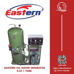 Oil Water Separator Pemisah Air Berminyak Kapal Eastern 0.25 M3/Jam 1 Tabung