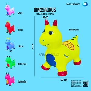 Mainan Plastik Haha Jumping Karakter Dinosaurus