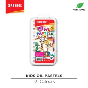 Greebel Kids Oil Pastels 12 Colours Oil & Dry Pastel