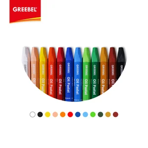 Greebel Kids Oil Pastels 12 Colours Oil & Dry Pastel