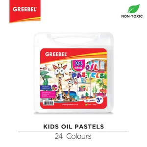 Greebel Kids Oil Pastels 24 Colours Oil & Dry Pastel