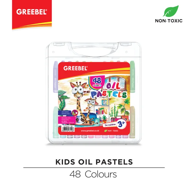 Greebel Kids Oil Pastels 48 Colours Oil & Dry Pastel