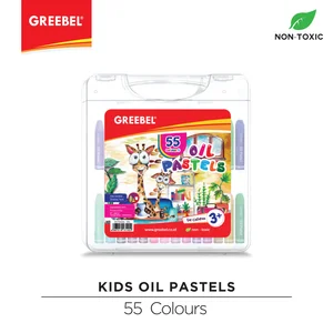 Greebel Kids Oil Pastels 55 Colours Oil & Dry Pastel