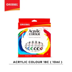 Greebel Cat Akrilik / Cat Acrylic / Acrylic Colour / Acrylic Paint 10Ml (18Pcs/Box)