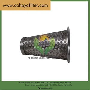 Elemen Filter Keranjang Logam Industri 