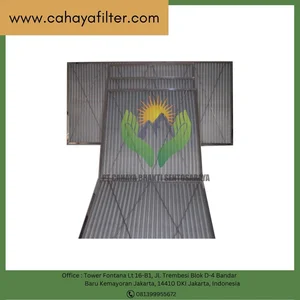 Filter Panel Efisiensi Utama Suhu Tinggi AHU
