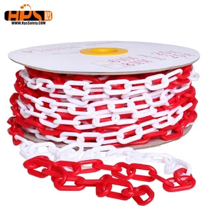 Red and White Plastic Safety Barrier Chain (50mtr/roll)