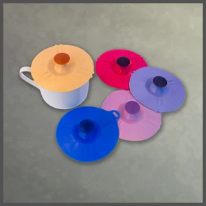 Silicone Cup Lid With Air Suction Feature