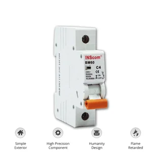 MCB INSCOM 1P 6A / MINI CIRCUIT BREAKER 1P 6A INSCOM
