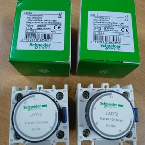 On delay timer LADT2 atau LADT0 LADTO Contactor LC1D Schneider origina - LADT2 (0.1-30s)