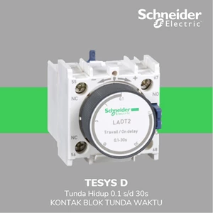 Schneider Electric TeSys D Kontak Blok Tunda Hidup 0.1→30s LADT2