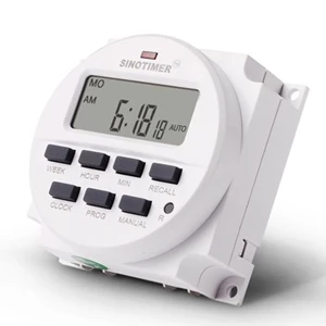 Power Timer Programmable Time Switch Listrik Relay Saklar LCD On Off