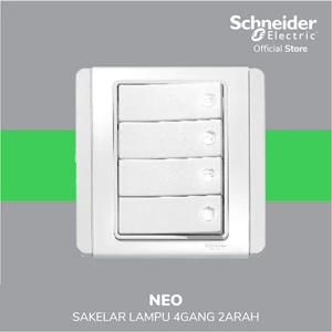 Schneider Electric Neo Saklar Lampu 4 Gang 2 Arah - E3034H2_EWWW_G3