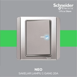Schneider Electric NEO Saklar 1 Gang 20A LED E3031HD20_EBGS