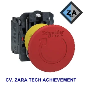 Schneider Emergency Stop Mushroom XB5AS8442 Merah 1NC ZBE 102 22mm