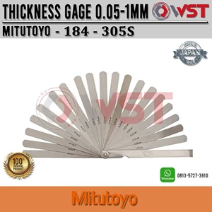 Thickness Gauge Mitutoyo 184-305S 0.05-1mm Feeler Gauge