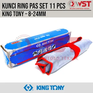 King Tony Kunci Ring Pas Set 11pcs 8-24mm / Kunci Kombinasi Set 8-24
