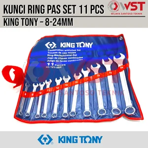 King Tony Kunci Ring Pas Set 11pcs 8-24mm / Kunci Kombinasi Set 8-24
