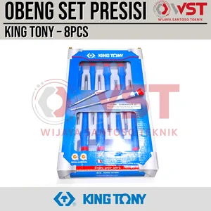 King Tony Obeng Set Presisi 8pcs / Obeng Service Jam Handphone Laptop
