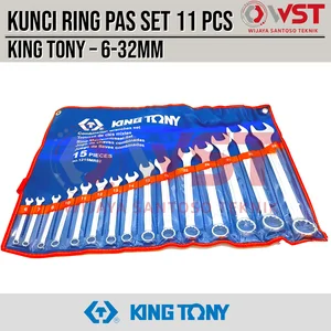 King Tony Kunci Ring Pas Set 15pcs 6-32mm / Kunci Kombinasi Set 6-32