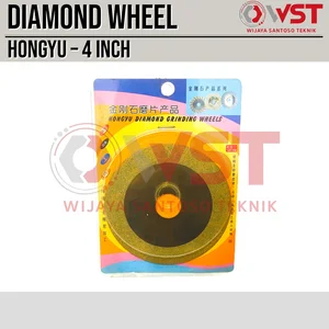 Hongyu Diamond Grinding Wheel 4inch EMAS Gold / Batu Potong Poles
