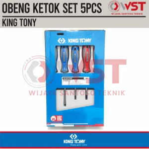 King Tony Obeng Set 5PCS minus plus min Gagang TPR Kingtony 5 pcs