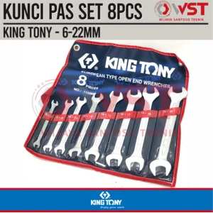 King Tony Kunci Pas Set 8pcs 6-22 mm / Open End Wrench Set 6-22mm