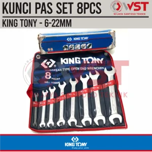King Tony Kunci Pas Set 8pcs 6-22 mm / Open End Wrench Set 6-22mm