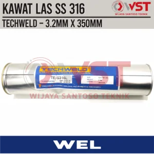 Kawat Las Stainless SS316 Techweld 3.2mm TE-S316L AWS E316 SS 316