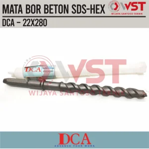 Mata Bor Beton 22mm DCA Hammer Drill Bit SDS-HEX 22x280 mm