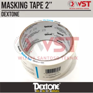 Isolasi Kertas Dextone 2inch 15meter / Masking Tape 48mm / Lakban