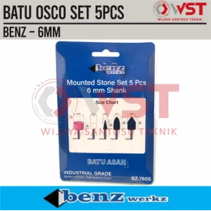 Benz Batu Osco Set 5pcs Osko / Mata Bor Tuner / Batu Gurinda Payung