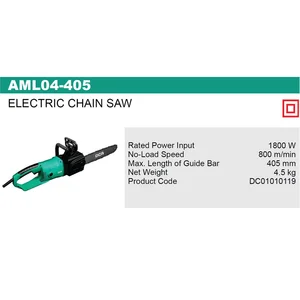 DCA AML04-405 Chain Saw 16inch / Mesin Senso Gergaji Kayu Listrik 1800W